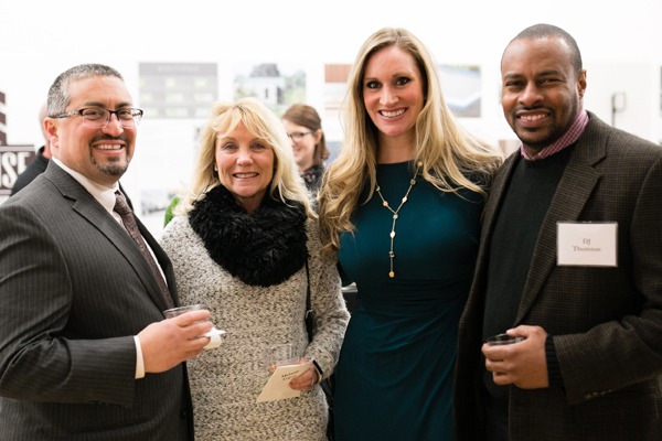 a group of people at a fancy event